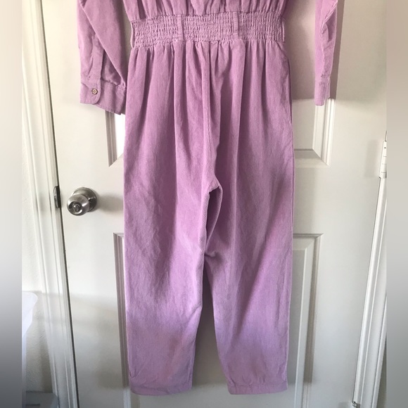 Lucy & Yak Eddie Jumpsuit Organic Cotton Corduroy Lavender Purple Size Small - Picture 14 of 16